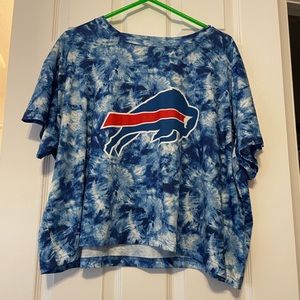 Buffalo Bills Tye-dye Cropped Shirt